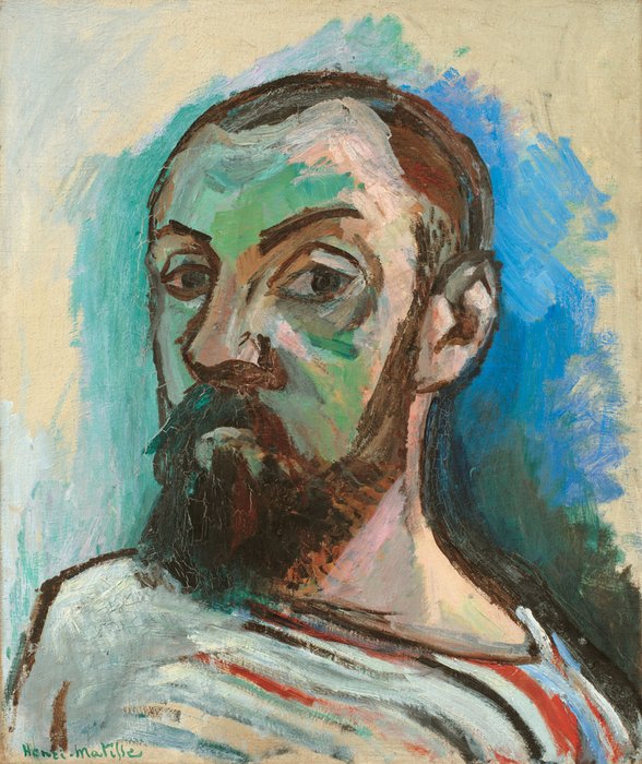 Henri Matisse. Autorretrato con camiseta a rayas (1906)