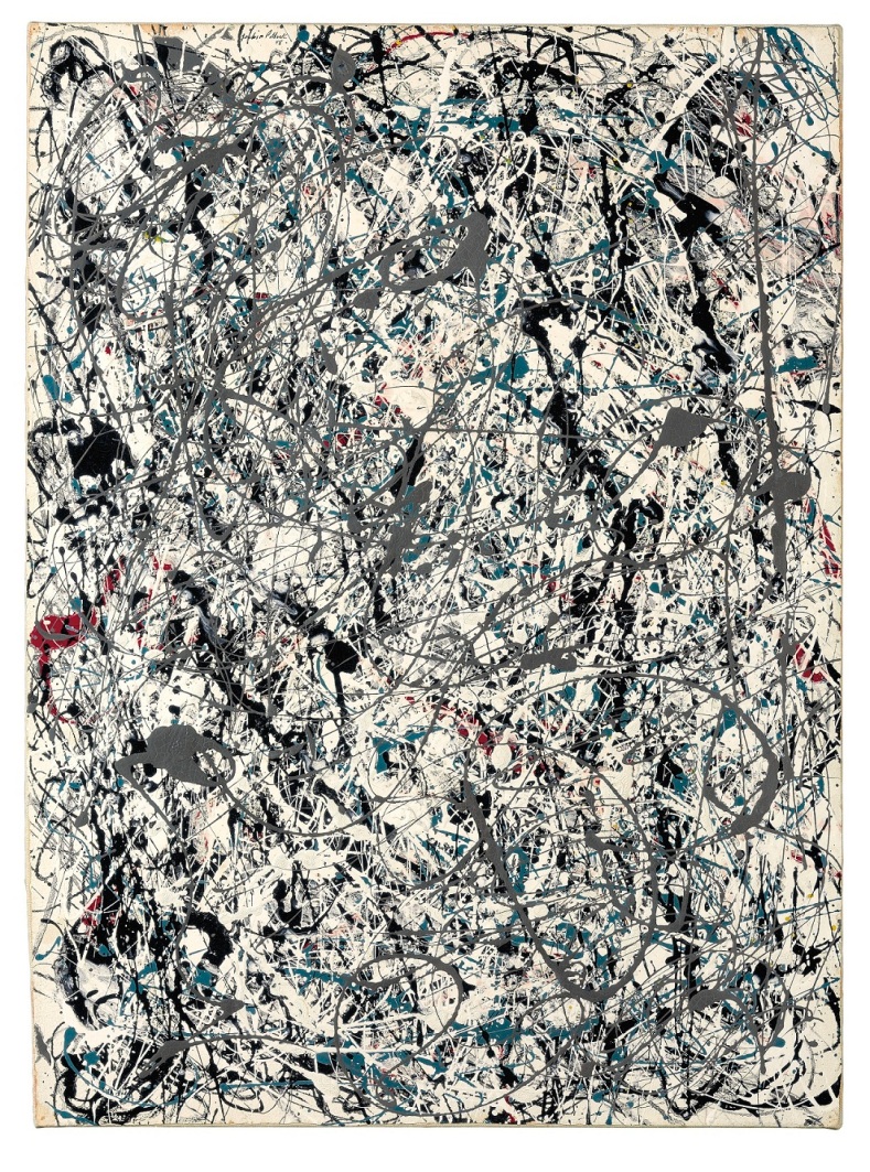 Jackson Pollock (1912-1956). Number 19, 1948. Óleo y esmalte sobre papel adherido a lienzo.