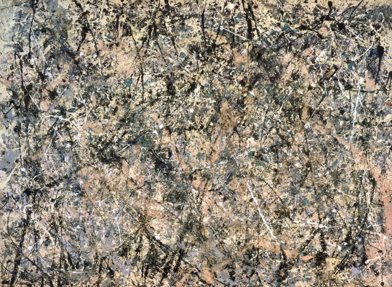 Jackson Pollock, “Lavender Mist”. Esmalte y otros materiales sobre tela, 1950