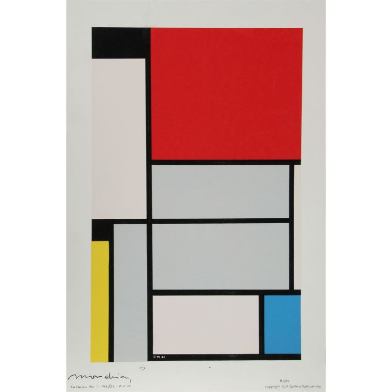 Piet Mondrian, Tableau No. 1